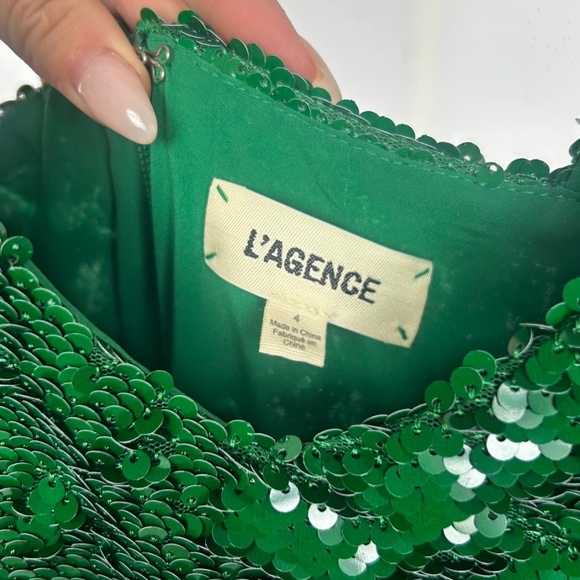 L'AGENCE Karma Sequin Maxi Dress - Picture 7 of 7